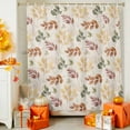 thumbnail image 4 of Shower Curtain 48"W x 72"L Fall Colorful Eucalyptus Leaves Pattern Linen Texture Fabric Shower Curtains Set with Hooks Water Repellent Bathroom Curtains Machine Washable Bathroom Accessories, 4 of 6