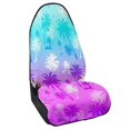 thumbnail image 2 of POLERO Front Seat Cover Machine Washable Microfiber, Compatible with Van Truck Seat, for Cars Trucks SUVs, Gradient Palm Tree Design, 2 of 7
