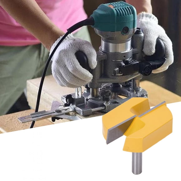 Woodworking Milling Cutter, Bottom Planing Trim Router Bit, 8x57mm Slotting For Wood Table Bottom