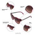 thumbnail image 2 of Lentes de Sol Levis Outlook Para Mujer X13009 Marco de Plástico Plateado con Filtro 100% UV, 2 of 5