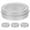 Silver, variant on Fovewise 4pcs Round Tin Boxes with Lids, Clear Window Cookie Tins, Empty Containers for Food Storage, Crafts, Cosmetics, Party Favors