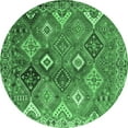 thumbnail image 1 of Ahgly Company Indoor Round Persian Emerald Green Traditional Area Rugs, 6' Round, 1 of 4