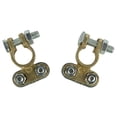 thumbnail image 6 of 2Pcs 12V Battery Terminal Screw Type Connector Brass Aluminium Clamps Gold Silver Battery Terminals Screw Type Car Accessories, 6 of 10