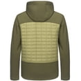 thumbnail image 7 of Little Donkey Andy Men's Lightweight Insulated Hybrid Jacket for Hiking Running Ski Thermal Warm with Removable Hood Green L, 7 of 7
