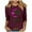 Wine, variant on My Item BeiFu Long Sleeve Shirts For Women Casual Womens Tops Plus Size Fashion Women Blouses Dressy Casual Long Sleeve Cotton Polyester Blend T Shirts Women Fall Outfits For Women 2025