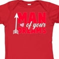 thumbnail image 4 of Inktastic Valentine's Day Man of Your Dreams with a Heart and Arrow Boys or Girls Baby Bodysuit, 4 of 5