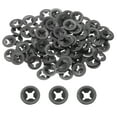 thumbnail image 1 of 120 Packs Internal Tooth Star Lock Washers M2 Push on Retaining Clips, 65Mn Steel Starlock Push Nuts, 1 of 4