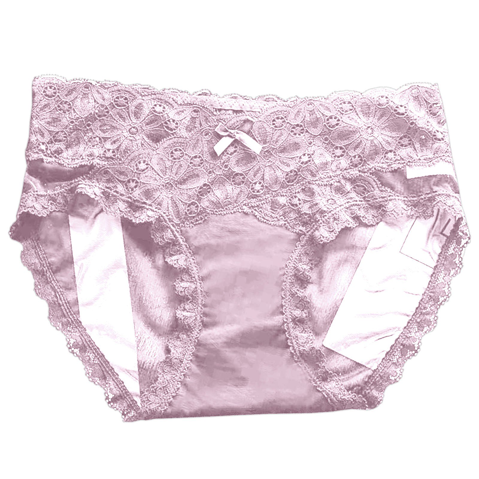 Culotte Femme Mi-haute En Soie Glacée - Sans Couture, Ultra Confortable - Taille M