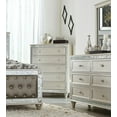 thumbnail image 3 of Champagne Finish 6pc Modern Bedroom Set Queen Size Bed Two Nightstands Dresser Mirror Chest Traditional Design, 3 of 7