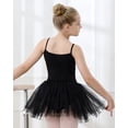 thumbnail image 5 of Stelle Camisole Ballet Leotard Tutu Sleeveless Skirted Classic Ballerina Dance Dresses Outfit for Girls,Black，6-7 Years, 5 of 9