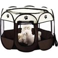 thumbnail image 1 of Foldable Pet Tent 8-Panel Mesh House Puppy Playpen Kennel for Dog Cat Rabbit, 1 of 1