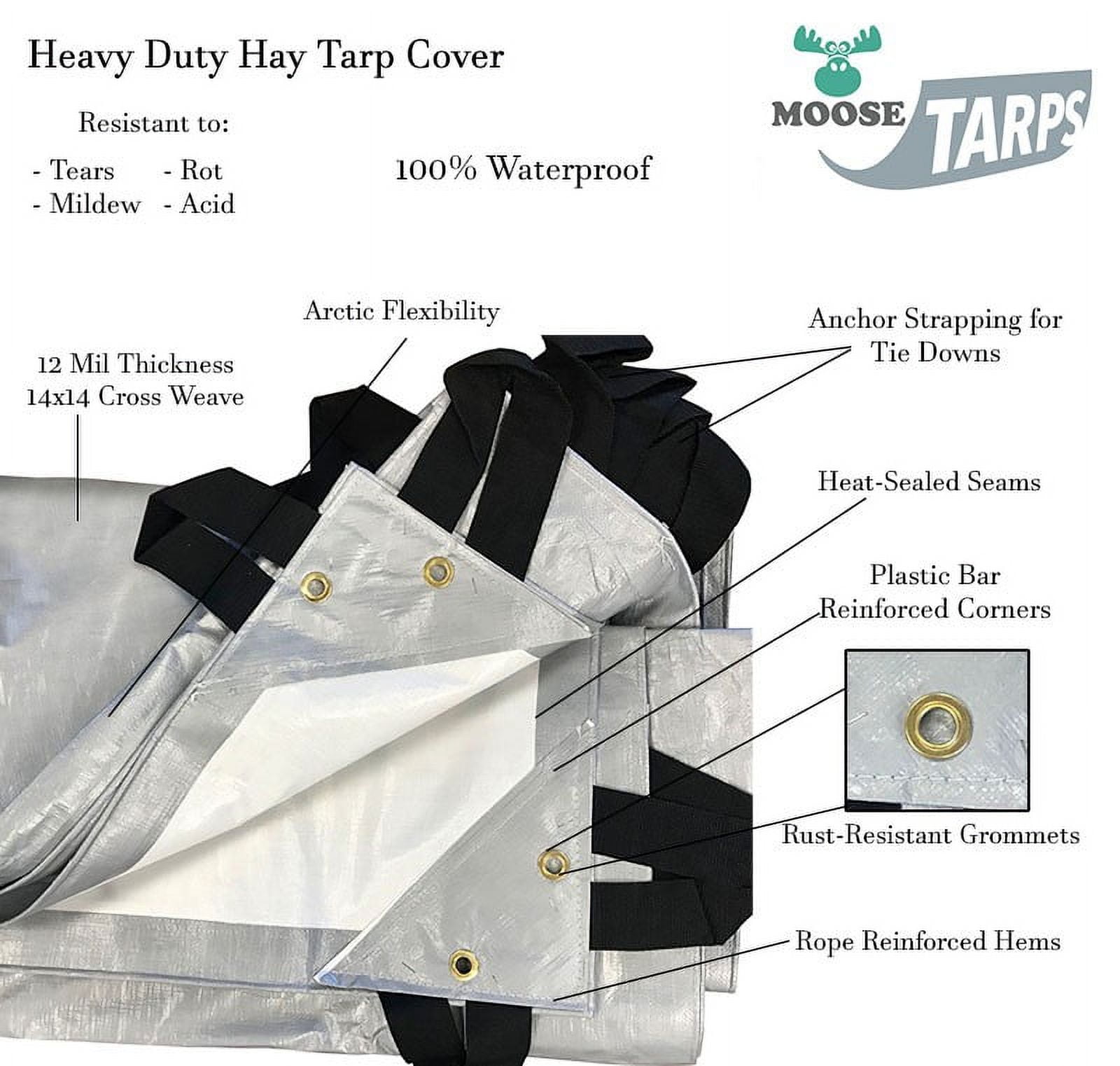 moose　polyester & cotton tarp KURO Moose Room Works /moose/room works zipper polyester & cotton