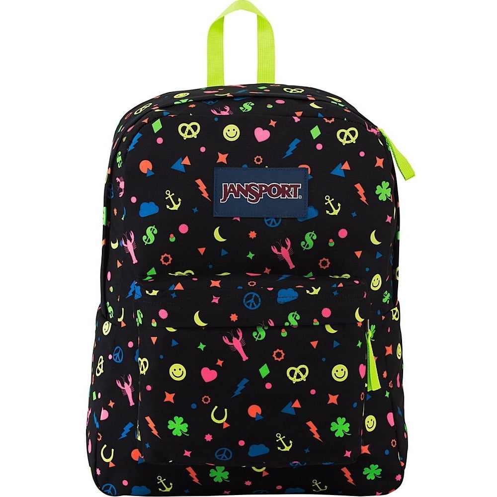 JanSport Superbreak Backpack Neon Charmed Life JS00T50134F