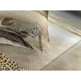 thumbnail image 3 of Ambesonne Beige Quilted Coverlet 3 Pcs, Wild Leopard, King Size, Beige and Brown, 3 of 4