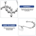 thumbnail image 6 of 12pcs Decorative Shower Curtain Hooks Made of Zinc Alloy for Easy Hanging Silver, 6 of 6