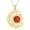 B-Red, variant on Crescent Necklace for Women 18K Gold Plated Moon and Sun Pendant with Natural Turquoise Stone Christmas Birthday Jewelry Gifts for Women