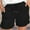 Black, variant on Idoravan Shorts for Women Womens Comfy Drawstring Solid Color Casual Elastic Waist Pocket Shorts Pants