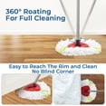 thumbnail image 7 of Matthew Cleaning 3Pack White Microfiber Spin Mop Replacement Head Compatible with Ceda Mop Replace Head-EasyWring Mop Refills,Excellent Absorbency,Machine Washable,100%Microfiber Spin Mop Refills, 7 of 7