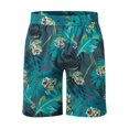 thumbnail image 3 of JAJAHO Mens Hawaiian Summer Shorts Tropical Print Casual Drawstring Beach Surf Quick Drying Shorts Versatile Bottoms, 3 of 9