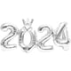 thumbnail image 1 of 1 set 2024 Número Diseño de aluminio Foil Año Nuevo Globos Decorativos Globos Decorativos Globos decorativos, 1 of 6