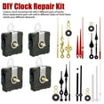 thumbnail image 2 of EEEkit 4pcs DIY Wall Quartz Clock Movement Mechanism, Battery Operated Clock Motor Kit, DIY Repair Parts Replacement with 6 Sets of Hands (0.7inch/ 18mm, Red, White, Black, Gold), 2 of 10