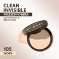 thumbnail image 5 of (2 pack) COVERGIRL Clean Invisible Pressed Powder, 105 Ivory, 0.38 oz, 5 of 18