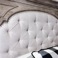 thumbnail image 4 of Pemberly Row Contemporary Driftwood Gray Wood Upholstered Panel King Bed, 4 of 5