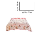 thumbnail image 3 of Linnome Washed Cotton Summer Quilt Rose Rabbit and Bear Print Air Conditioning Blanket Breathable for Nap 59x39.3in Multicolor#01, 3 of 6