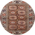 thumbnail image 1 of Ahgly Tapis d'Intérieur Rond Mid-Century Moderne Brun Camel Oriental, 3 Pieds Rond, 1 of 6