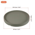 thumbnail image 2 of Unique Bargains 6' Ceramic Round Planter Saucer Flower Pot Drip Tray Coaster, Dark Gray 2 Pack, 2 of 5