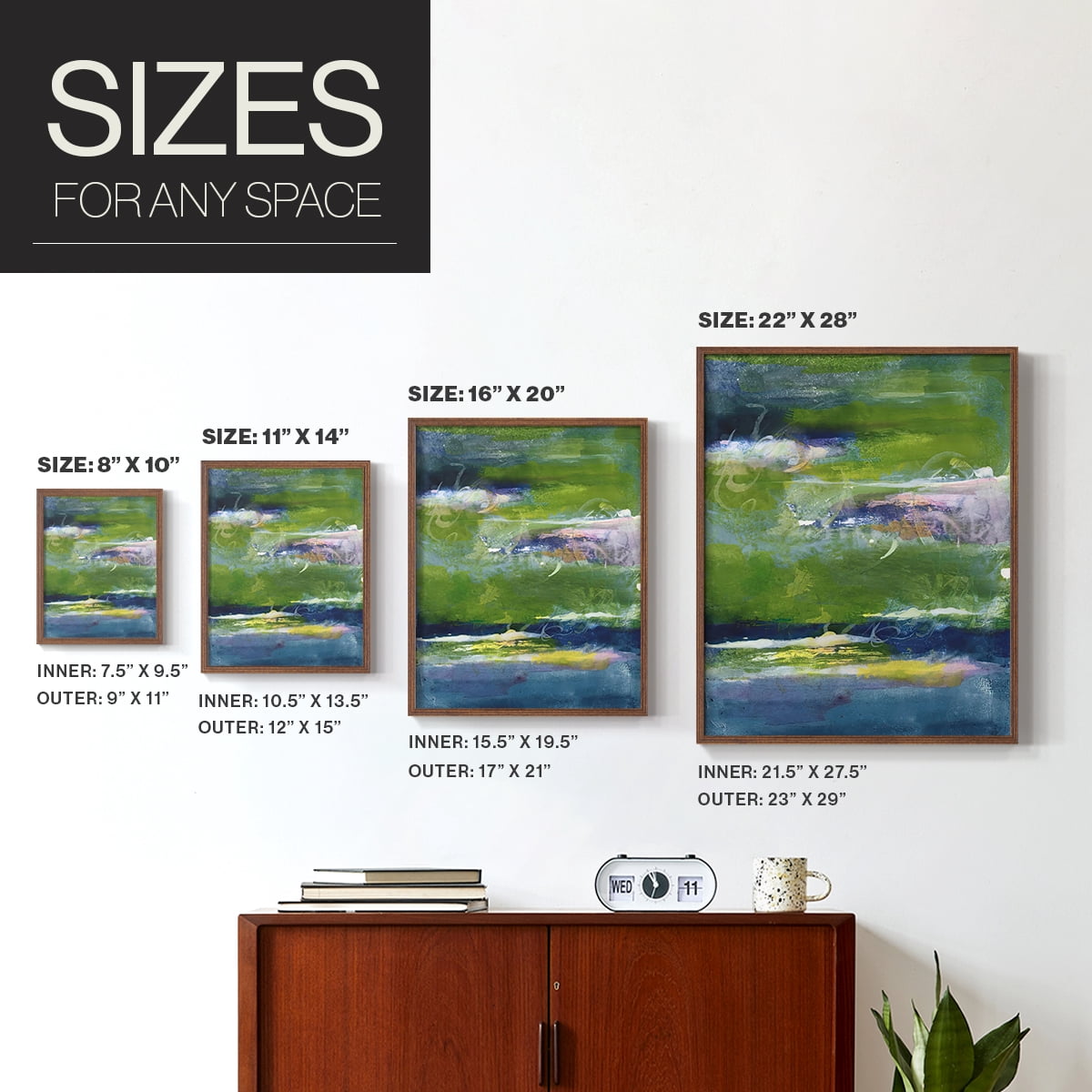 Bales of Color I Framed Print in Brown Solid Wood Framed Print No Nail Hanging