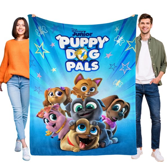 Throw Blanket for Puppy Dog Pals Soft Warm Bed Couch Flannel Blanket for Kids Boys Girls Gifts Home Decor 30x40 Inch