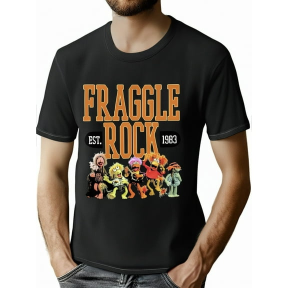 Fraggle Rock Shirt TV Series t Shirts Merch Poster t-Shirts Men Women Youth Cotton Tshirt Fashion Black Tee Shirt