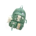 thumbnail image 2 of Mochila para niñas Yuyangstore de regreso a la escuela 31 cm x 14 cm x 44 cm Verde oscuro, 2 of 8