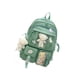thumbnail image 2 of Mochila escolar para niñas adolescentes, bonita mochila escolar para el trabajo, para la escuela secundaria, informal verde oscuro, 2 of 9