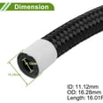 thumbnail image 4 of Unique Bargains AN-8 Fuel Line Kit 16.01FT with 2 Pcs Black Clamps 1 Set, 4 of 7