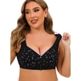 thumbnail image 5 of Front Closure Wireless Bra for Older Women - Plus Size Cotton Comfort Bra with Wide Straps U-Back Support for Posture & Pain Relief, 5 of 5
