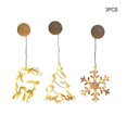 thumbnail image 4 of Enqiretly 3pcs Christmas Sucker Light Prop Exquisite Scene Layout Festival Pendant Xmas Suction Cup Lamp Props Lighting Decoration, 4 of 5