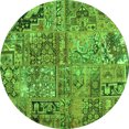 thumbnail image 1 of Ahgly Company Indoor Round Patchwork Green Transitional Area Rugs, 8' Round, 1 of 1