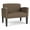 Castillo Quarry, variant on Belmont Lounge Reception Waiting Bariatric Chair / Black Steel Legs / Black