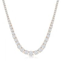 Cate & Chloe Whitney 18k Rose Gold Plated Pendant Necklace with Simulated Diamond Crystals for Women