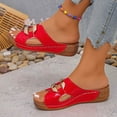 thumbnail image 1 of WILLBEST Sandalias De Piso Para Mujer, Informales, Transpirables, Con Punta Abierta Y Tacón De Cuña, Para Primavera, Verano Y Otoño, Cómodas Y Ligeras Para El Día A Día., 1 of 8