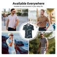 thumbnail image 7 of Polo Shirts for Men, Hand Painted Hummingbird Flower Cuteness Casual Mens Polo Shirts Short Sleeve Button Down Classic Mens Golf Polo Shirts, 7 of 7