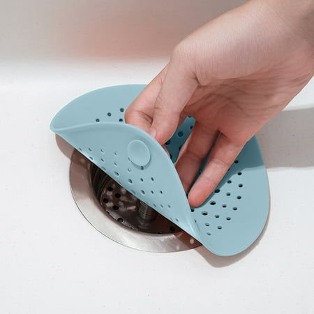 

AQITTI Household Goods Shower Drains Cover Silicone Hair Stopper Filter Bathroom Drains Floor Sink Strainer Home Decoration Household Tool
