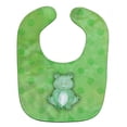 thumbnail image 1 of Polkadot Frog Watercolor Baby Bib, 1 of 1