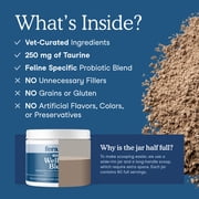 Fera Pets Feline Wellness Blend Powder - Cat Supplement - With Probiotics, Cranberry, Lysine & Taurine - 60 Scoops