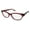 transparent red, variant on NEW BARTON PERREIRA SHERILYN WOMENS/LADIES DESIGNER FULL-RIM STRIPED BROWN "SCHOOL TEACHER" SHAPE LOOK FRAME DEMO LENSES 49-17-140 EYEGLASSES/GLASSES