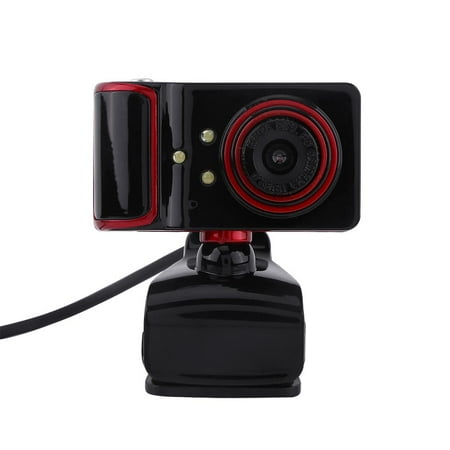 Camera Usb LAFGUR HXSJ 16M Pixel HD Webcam Clip-on 3 LED Rotatable USB Web Camera For PC Computer,Web Camera, HD Webcam ()