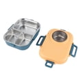 thumbnail image 3 of Thermal Lunch Box Double Layer Box Chopsticks Lunch Box with Student Portable Insulation for Compartment Bowl Lunch Boxes, 3 of 8