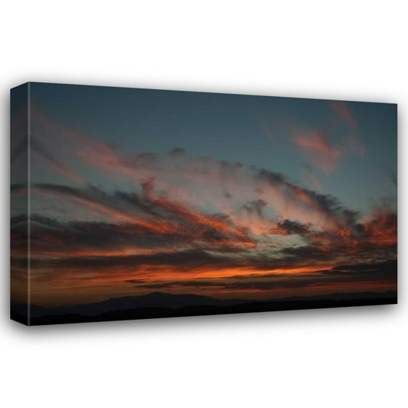 Erin Berzel 32x23 Gallery Wrapped Canvas Wall Art Titled - Cloudy Sunset I